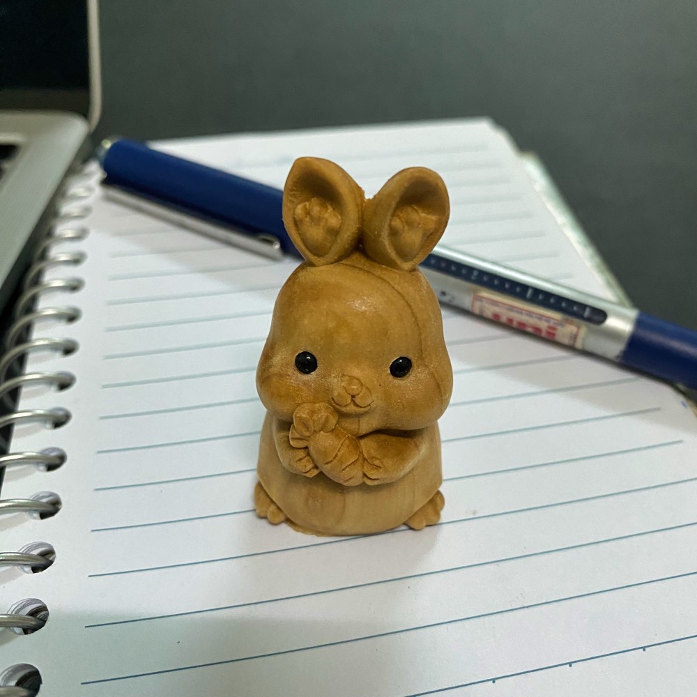 Tượng 12 con giáp gỗ tuyết tùng, quà tặng sinh nhật, văn phòng phẩm trang trí bàn làm việc.