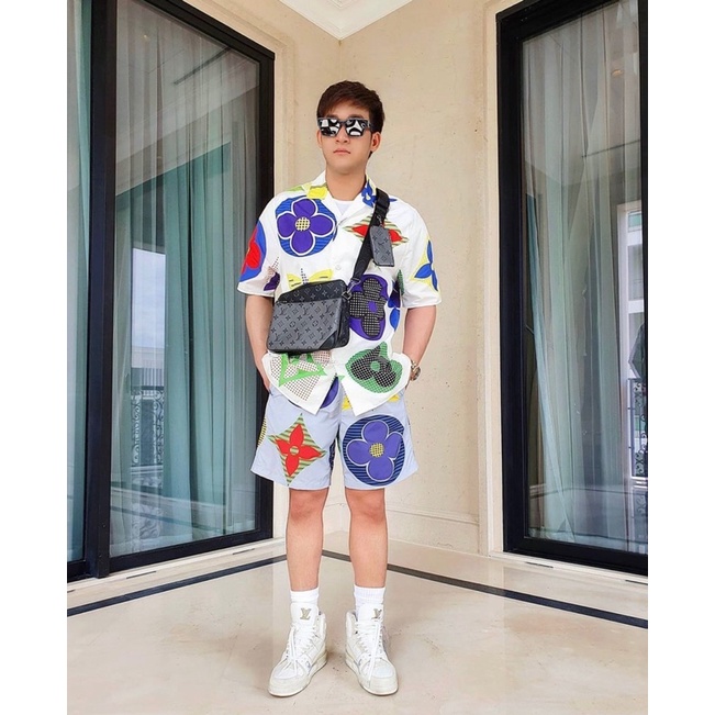 Set túi L V trio messenger nam fullbox