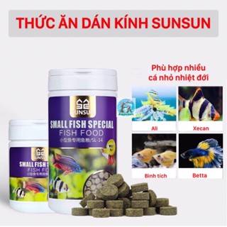 Thức ăn dán kính Sunsun cho cá