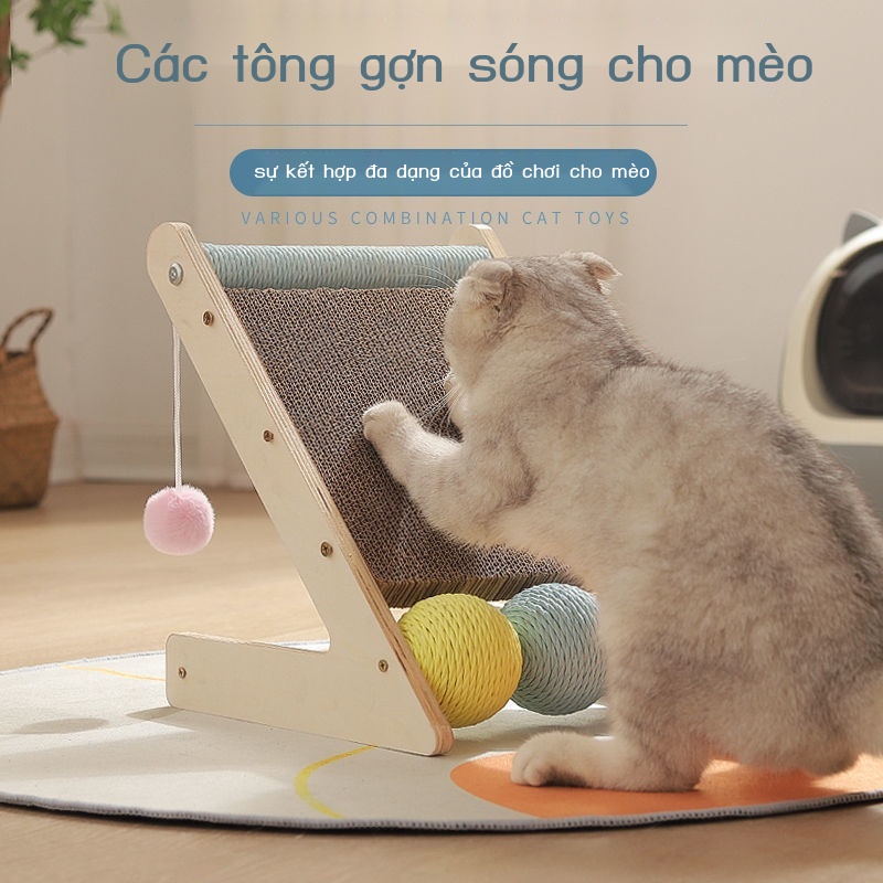Bảng cào đồ chơi cho mèo dọc chống mài mòn cho mèo không bị gàu