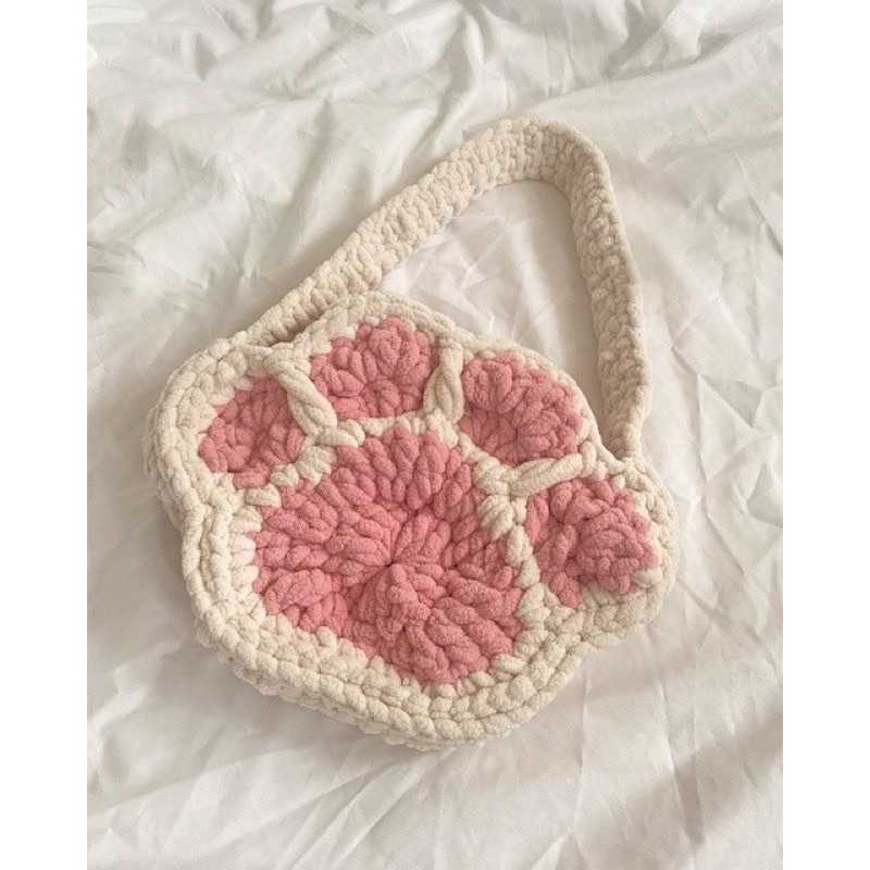 Túi Len Bàn Chân Mèo