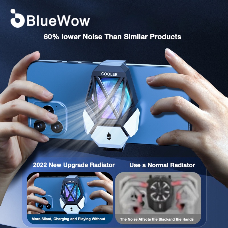 BlueWow DY08 Quạt Tản Nhiệt Mini Thông Dụng Hỗ Trợ Chơi Game Trên Điện Thoại I-Phone / Samsung / Xiaomi