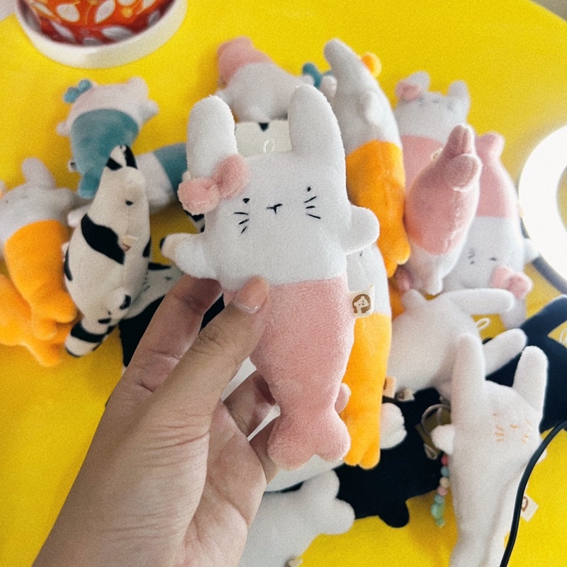 Gấu bông đình may Móc khóa Chí Mén dễ thương 12cm