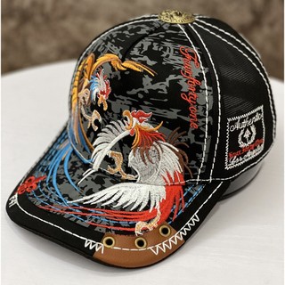 Nón ông địa chiến kê thêu, nón song kê đầu rồng,true religion