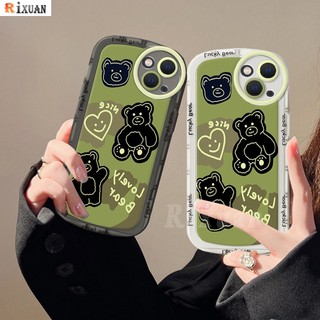 Ốp Điện Thoại TPU Mềm Chống Sốc In Hình Gấu May Mắn Thời Trang Cho iPhone 14 Pro MAX 11 13 XR XS MAX 6 6S 7 8 Plus