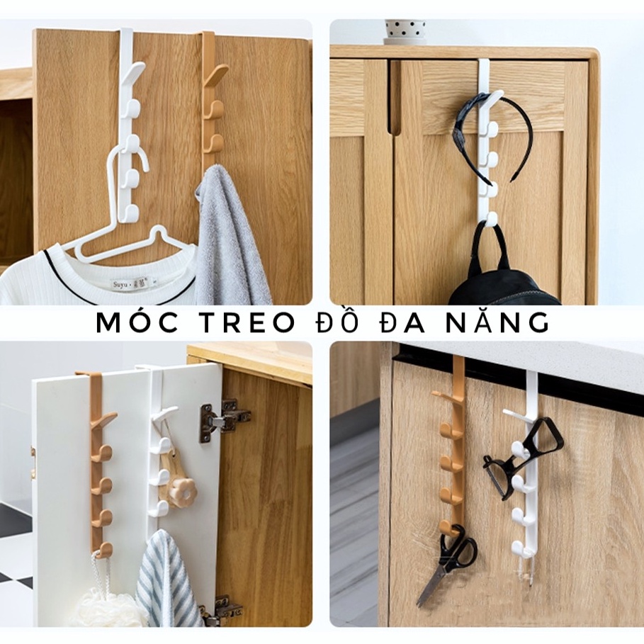 Móc treo quần áo gắn cửa tiện ích Cây treo quần áo kiểu dáng hiện đại Móc treo đa năng Giá treo đồ treo túi xách gọn nhẹ