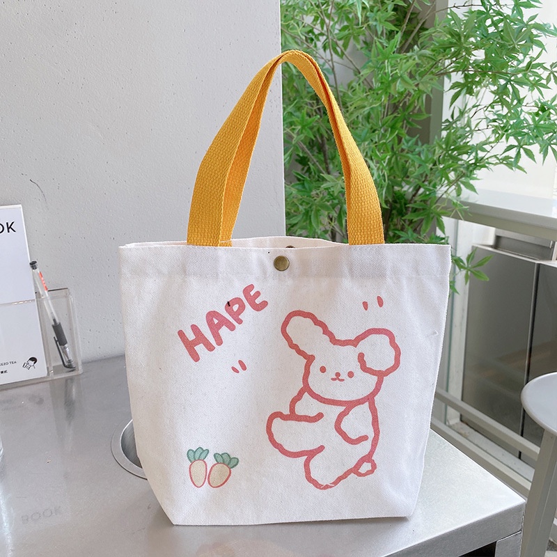 Túi Xách Canvas Họa Tiết Hoạt Hình Phong Cách Trung Hoa