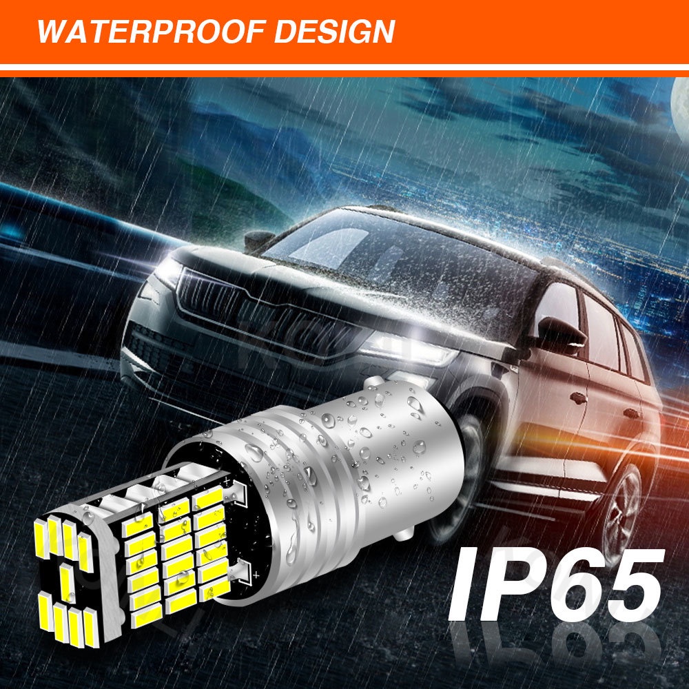 Bóng Đèn LED Tín Hiệu Phanh Xe Hơi 45SMD T15 1156 BA15S 1157 BAY15D P21W T20 7440 7443 W21W DC12V
