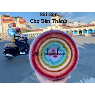 Len mohair cầu vồng phiên bản giới hạn 50 lớp màu