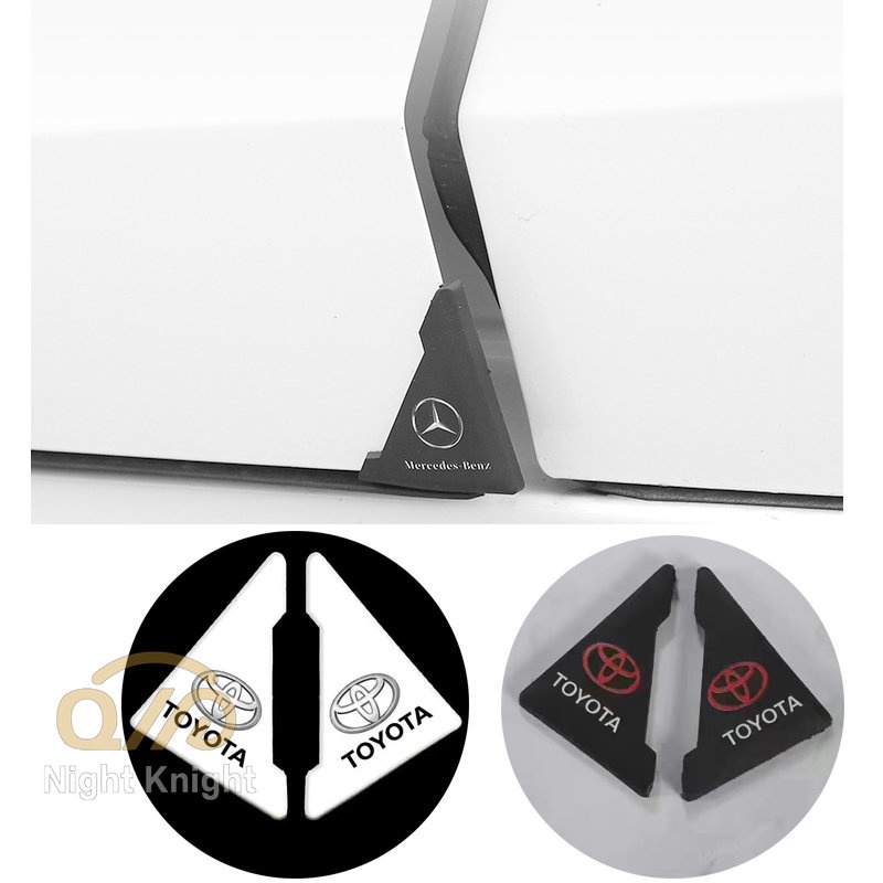 Bộ 2 Miếng Dán Trang Trí Góc Cửa Xe Hơi Toyota Camry Altis Fortuner CHR Vios Chống Va Chạm
