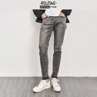 Quần jean nam trơn form slim - routine 10s21dpa006c