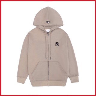  Áo khoác hoodie zip nỉ MLB NY áo hoodie dây kéo zip form rộng unisex nam nữ- JUSTINSHOP 