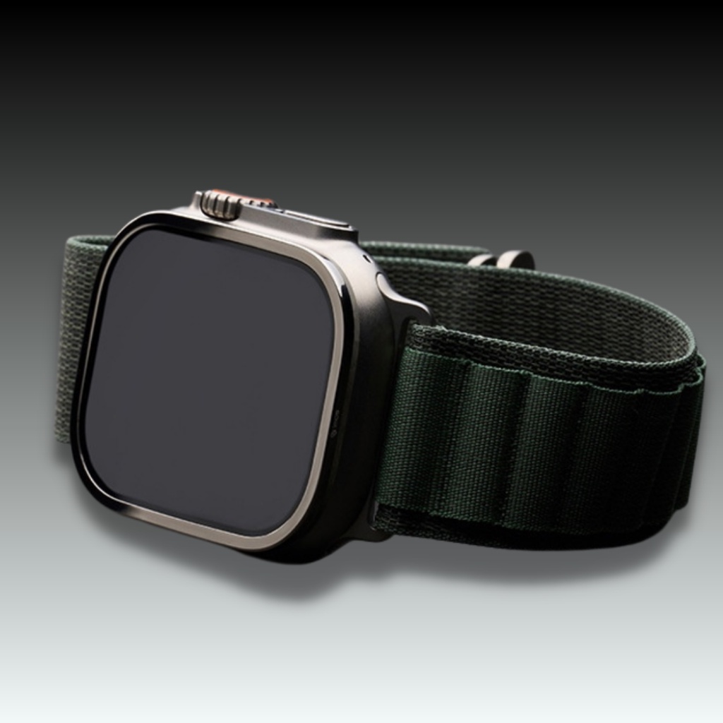 Miếng Dán Cường Lực Màn Hình Viền Nhôm Alu Dành Cho Apple Watch Ultra, Kai.N AluGlass