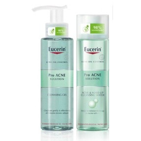 Combo eucerin làm sạch sâu cho da mụn