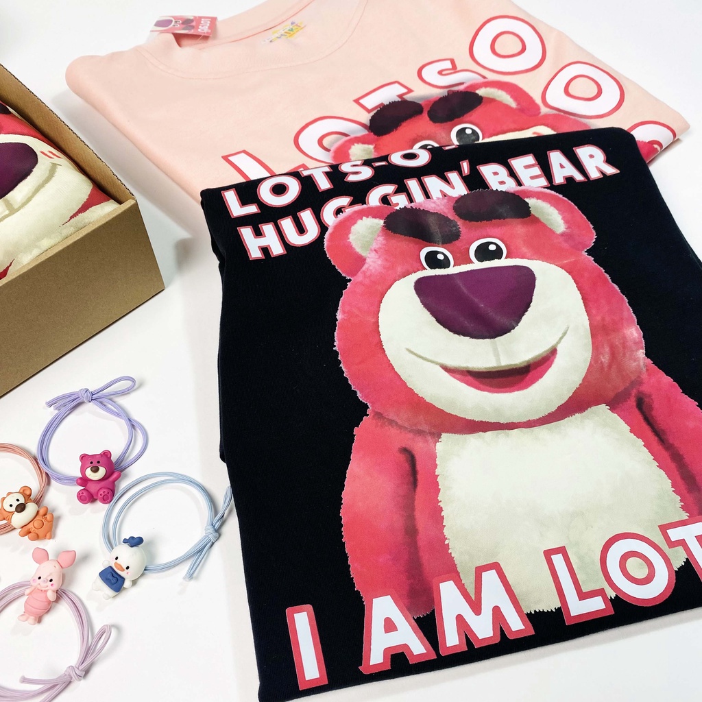 Áo thun LOTSO GẤU DÂU form rộng unisex nam nữ