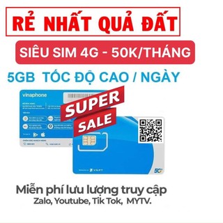 TD49 VinaPhone – Gói 4G KO GIỚI HẠN chỉ 49K/tháng miễn phí tháng đầu