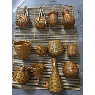[Phụ kiện trang trí] Combo 12 món tiểu cảnh nhà quê Củ Chi