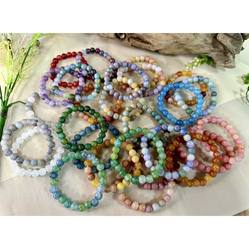 Vòng tay đá phong thuỷ hợp cho mệnh kim mộc thuỷ thổ hoả, Vòng đá đeo tay nam nữ có đủ size và tặng thêm dây dự phòng