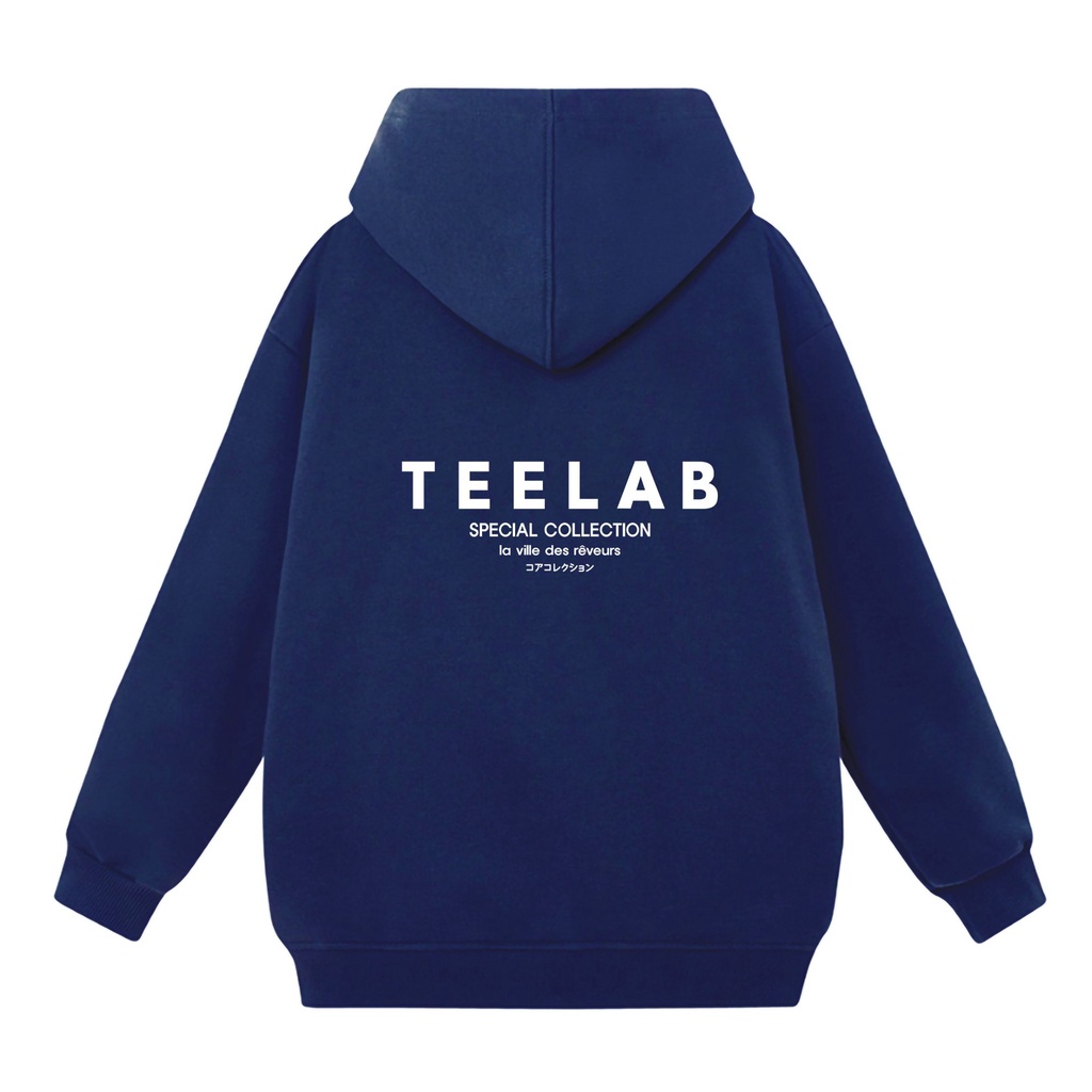 Áo khoác Hoodie Zip nam nữ SAM CLO có mũ form rộng chất nỉ tay dài thu đông ZIP TEELAB CHỮ NHẬT
