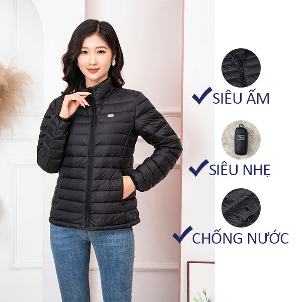 Áo phao lông vũ FAM siêu nhẹ chắn gió không thấm nước, áo giữ ấm tốt nhất thị trường