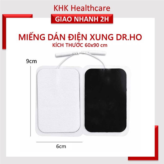 Miếng dán điện xung Dr Ho kích thước 60x90mm loại có dây