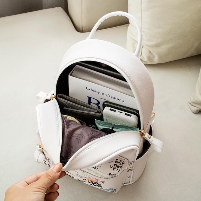 Balo họa tiết hoạt hình gấu siêu xinh hàng QC size 32