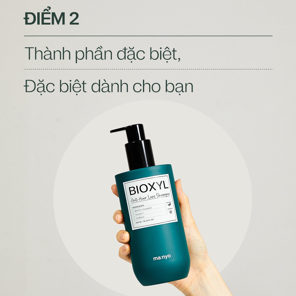 Dầu gội đầu MA:NYO BIOXYL chống rụng tóc dung tích 480ml