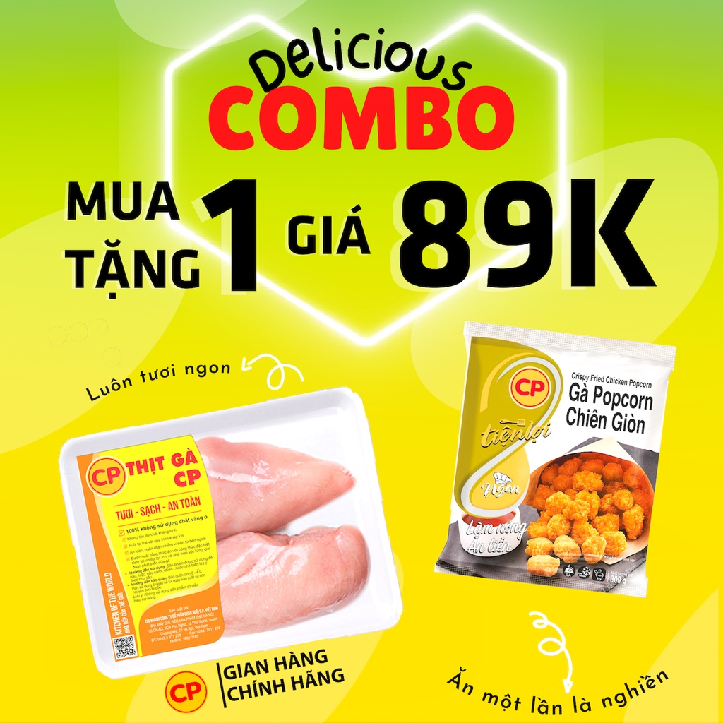 Combo delicious - mua ức gà tặng gà chiên cp - ảnh sản phẩm 3