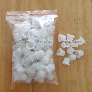 100 chiếc Hũ silicon đựng mực phun xăm