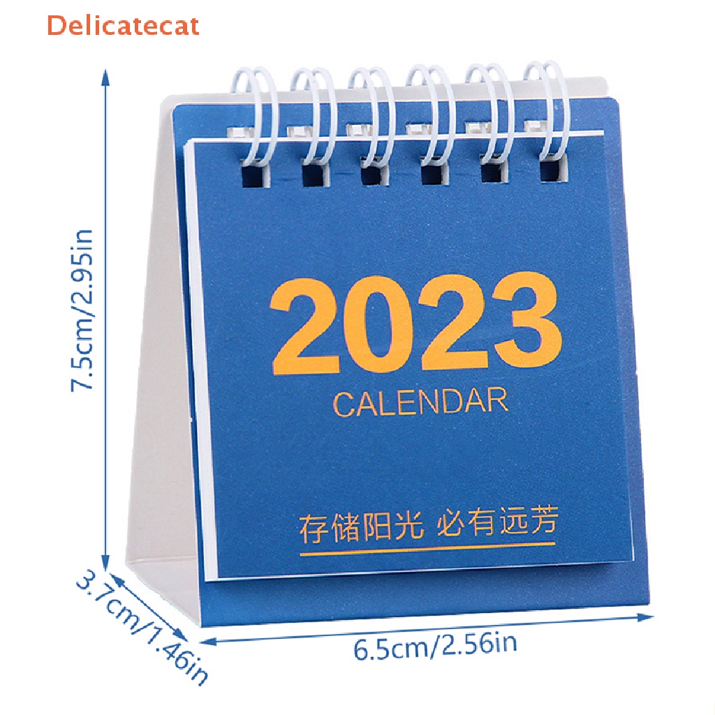 [Tinh Tế] Lịch Để Bàn 2023 Mini Màu Trơn Đơn Giản Retro Dùng Lên Kế Hoạch Hàng Ngày