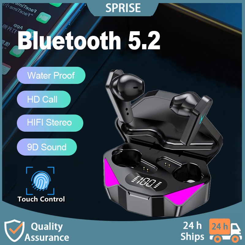 Tai nghe không dây SPRISE New X15 Chống Ồn 2 Chế Độ Kèm Mic Chuyên Dụng Chơi Game