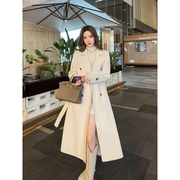 SỈ ÁO KHOÁC MĂNG TÔ ĐAI EO CÚC ĐỒNG CHO NỮ Q573152
