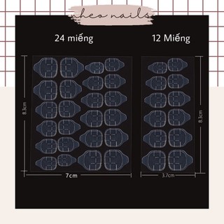 Keo dán móng silicon trong suốt chống nước 12 miếng & 24 miếng