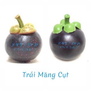 1 Trái Măng Cụt nhân tạo trang trí nhà cửa - Trái cây giả