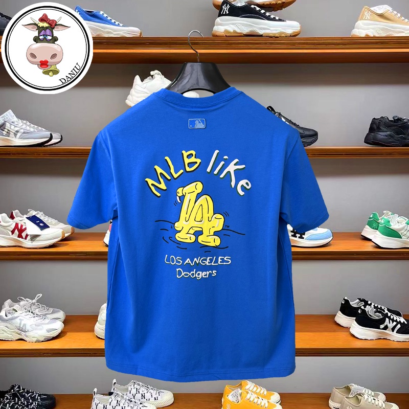 Áo Thun Tay Ngắn In Chữ MLB Thời Trang Hàn Quốc 3ATSL10 Cho Nam Và Nữ