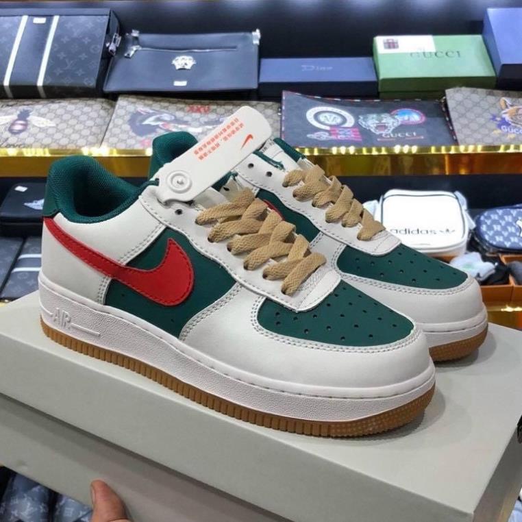 Full bill box 🎁 Giày nike_AF1 id gucci xanh đỏ nam nữ, Giày thể thao air Force GC vạch xanh đỏ Full Box -Top1
