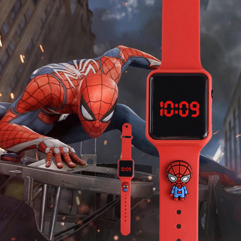 Đồng Hồ Đeo Tay Chống Thấm Nước Có Đèn Led Hình Búp Bê Hoạt Hình Dành Cho Trẻ Em Mới