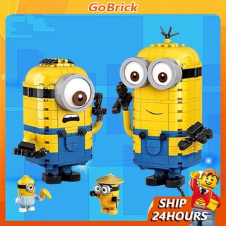 Bộ đồ chơi lắp ghép lego 876 mảnh hình minions vui nhộn cho bé gobrick055