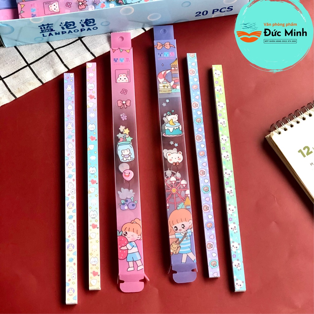 Giấy gấp sao, nhiều màu hoạt hình - origami star paper văn phòng phẩm dễ thương Quế Anh