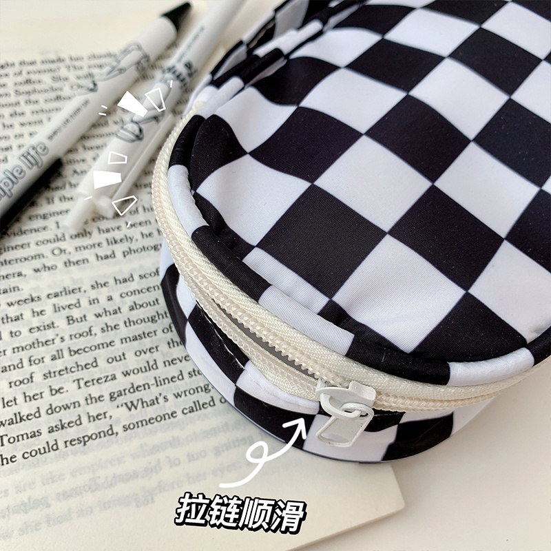 Túi Đựng Bút Chì Bằng Vải Canvas Sức Chứa Lớn Tiện Dụng