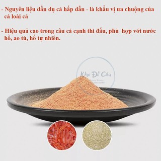 Mồi câu cá rô phi , diêu hồng , bột tôm nam cực