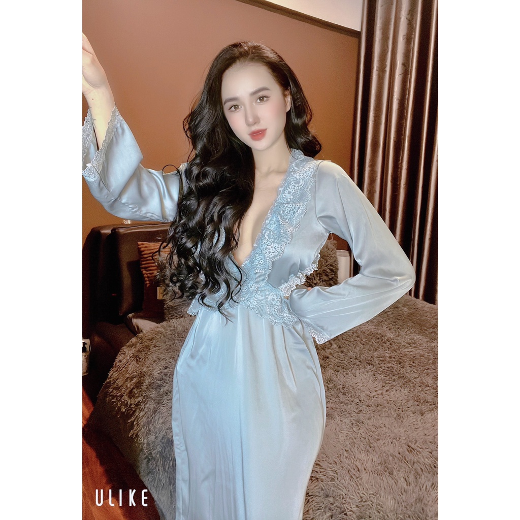 Đầm ngủ sexy dáng dài khoe lưng trần siêu sinh, hàng thiết kế | BigBuy360 - bigbuy360.vn