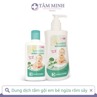 DUNG DỊCH SỮA TẮM EM BÉ PHYTOBEBE, GIẢM NGỨA, NGỪA RÔM SẢY