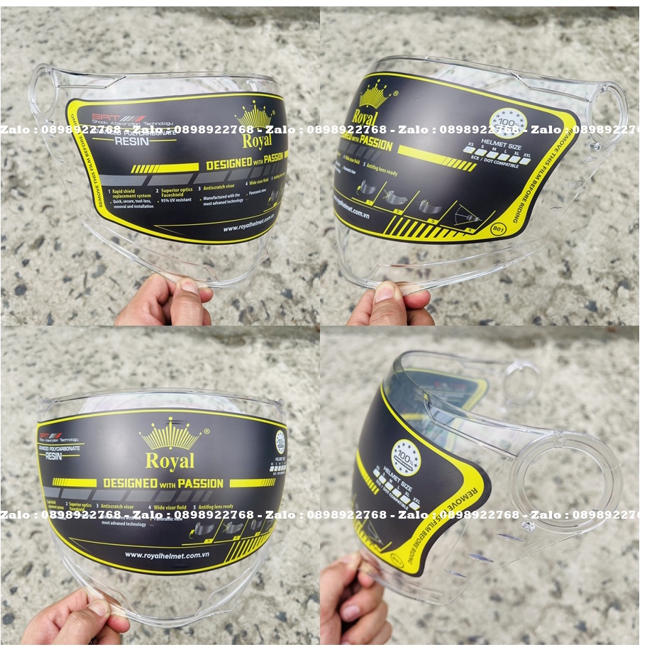 Kính rời gắn nón Royal M268 XH01 không kèm mũ