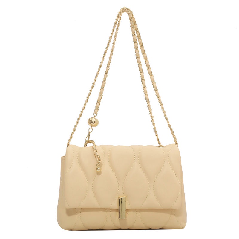 Túi Xách Đeo Vai Phối Dây Xích Phong Cách Thời Trang Mới Dành Cho Nữ