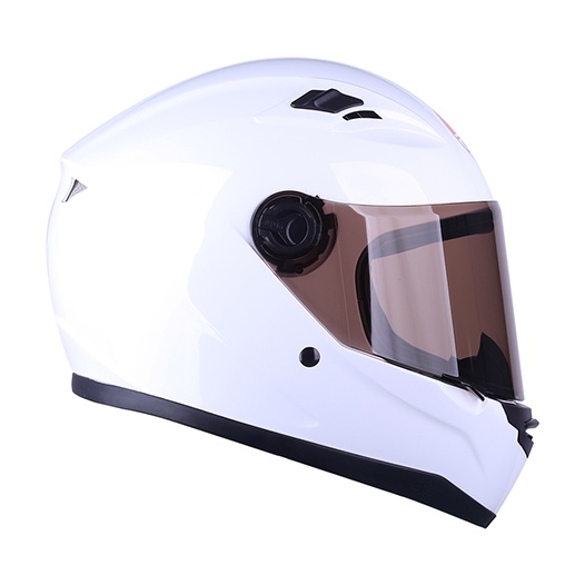 Mũ Bảo Hiểm Fullface AGU trắng bóng