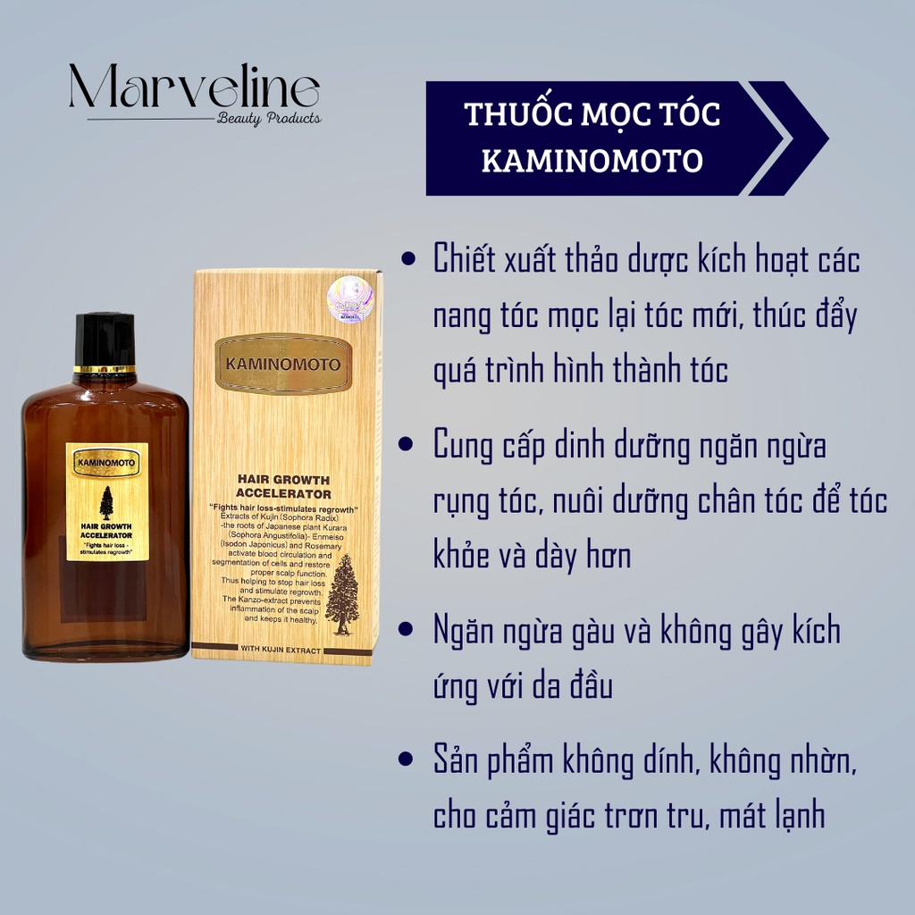 Tinh chất kích mọc tóc, ngăn rụng tóc cho Nhật Bản Kaminomoto Hair Growth Accelerator