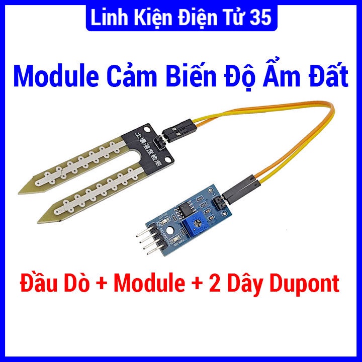 Linh kiện Module cảm biến độ ẩm đất, hoạt động ổn định, bền bỉ