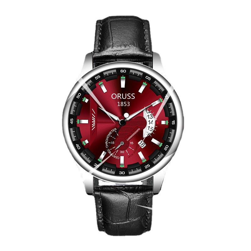 Đồng hồ nam dây thép đồng hồ nam chính hãng mặt kính sapphire chống xước lịch lãm sang trọng