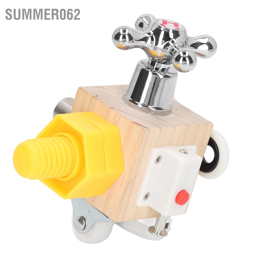 [Hàng Sẵn] Học Khóa Khối Lập Phương Đồ Chơi Gỗ Thông Đa Năng Giáo Dục Sớm Công Tắc Dành Cho Trẻ Em【Summer062】